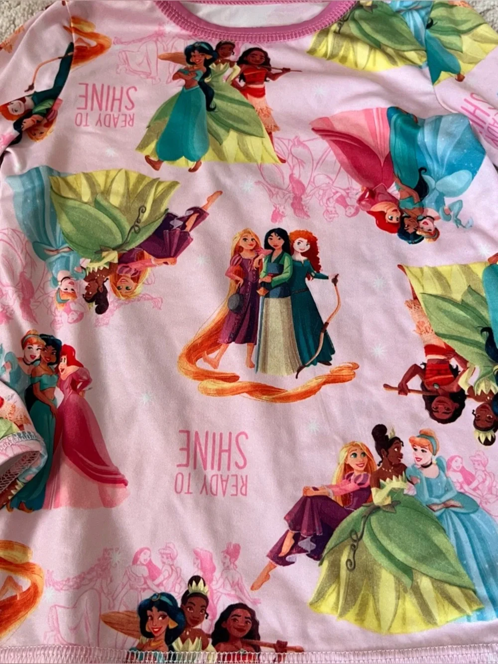 Cuddl Duds Disney Princess’ 2-piece Pajama Set size 2T/3T